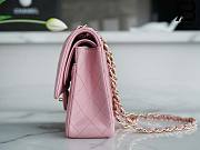 Chanel Classic Medium Flap Bag Lambskin In Pink 25 cm - 6
