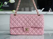 Chanel Classic Medium Flap Bag Lambskin In Pink 25 cm - 5