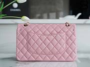 Chanel Classic Medium Flap Bag Lambskin In Pink 25 cm - 4