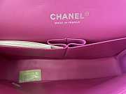 Chanel A01112 Classic Handbag Lambskin Silver Hardware Size 15.5 × 25.5 × 6.5 cm - 6