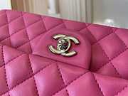 Chanel A01112 Classic Handbag Lambskin Silver Hardware Size 15.5 × 25.5 × 6.5 cm - 4