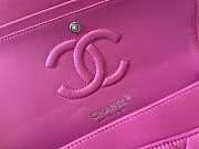 Chanel A01112 Classic Handbag Lambskin Silver Hardware Size 15.5 × 25.5 × 6.5 cm - 2