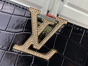 Louis Vuitton LV Capucines Small Handbag Crocodile Pattern M48865 Black Size 27 x 18 x 9 cm - 4