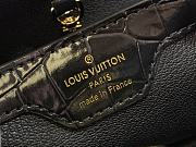 Louis Vuitton LV Capucines Small Handbag Crocodile Pattern M48865 Black Size 27 x 18 x 9 cm - 2