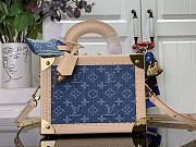 Louis Vuitton Petite Valise Denim Bleu M24161 Size 22.5 x 17.5 x 11 cm - 1