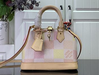 Louis Vuitton Alma BB Handbag N40516 Pink Size 23.5 x 17.5 x 11.5 cm