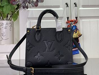 Louis Vuitton Onthego BB Handbag M47054 Black Size 18 x 15 x 8.5 cm