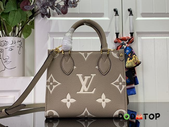 Louis Vuitton Onthego BB Handbag M47054 Beige Size 18 x 15 x 8.5 cm - 1