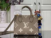 Louis Vuitton Onthego BB Handbag M47054 Beige Size 18 x 15 x 8.5 cm - 1