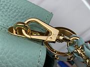 Louis Vuitton Capucines Mini Handbag Light Green M84073 Size 21 x 14 x 8 cm - 6