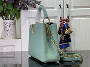 Louis Vuitton Capucines Smal Handbag Light Green M84073 Size 27 x 18 x 9 cm - 5