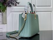 Louis Vuitton Capucines Large Handbag Light Green M84073 Size 31.5 x 20 x 11 cm - 3