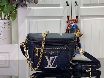Louis Vuitton Mini Bumbag Bicolor M85636 Navy Blue Size 17 x 12 x 9.5 cm