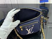 Louis Vuitton Mini Bumbag Bicolor M85636 Navy Blue Size 17 x 12 x 9.5 cm - 4