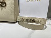 Dior Medium Lady D-Sire My ABCDior Bag Cream Cowhide Size 30 x 20 x 13 cm - 6