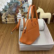 Hermes Bolide Bowling Tote Clemence Leather Orange Size 27 cm - 6