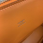 Hermes Bolide Bowling Tote Clemence Leather Orange Size 27 cm - 5