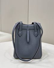 Fendi Origami Mini Bucket Bag in Gray Blue Size 15 x 15 x 19 cm - 4