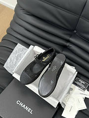 Chanel Mary Janes Black Shoes - 4