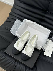 Chanel Mary Janes White Shoes - 6