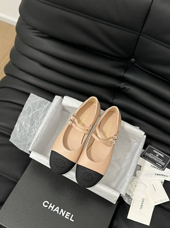 Chanel Mary Janes Beige Shoes