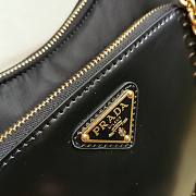 Prada Re-Nylon And Brushed Leather Mini-Bag Black Gold Size 22 x 19.5 x 6 cm - 5