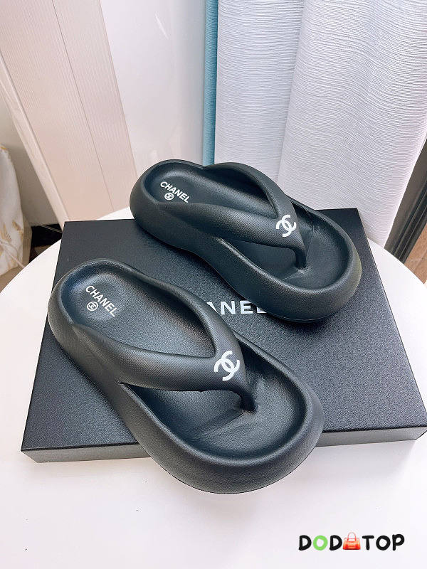 Chanel Slides Black 01 - 1