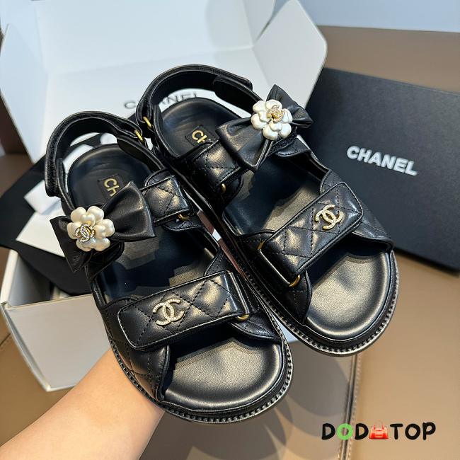 Chanel Sandals Black 01 - 1