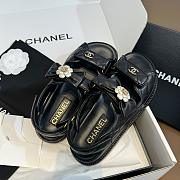 Chanel Sandals Black 01 - 5