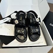 Chanel Sandals Black 01 - 3