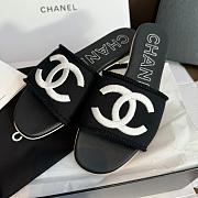 Chanel Slippers Black  - 4
