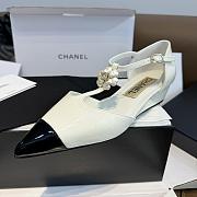 Chanel Pearl Flower Loafers White - 4