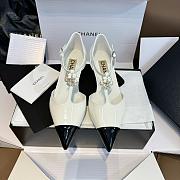 Chanel Pearl Flower Loafers White - 3
