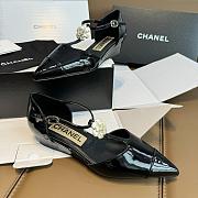 Chanel Pearl Flower Loafers Black - 2