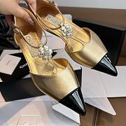 Chanel Pearl Flower Loafers Gold - 4