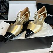 Chanel Pearl Flower Loafers Gold - 2