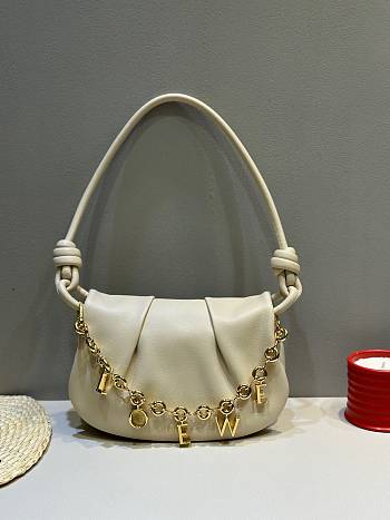 Loewe Paseo Satchel White Bag Size 25 x 17 x 8 cm