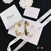 Dior Code Bangle Gold-Finish Metal and White Lacquer - 2