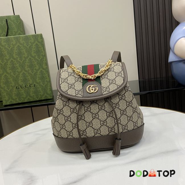 Gucci Ophidia Mini Backpack Brown Size 20.5 x 20 x 12 cm - 1