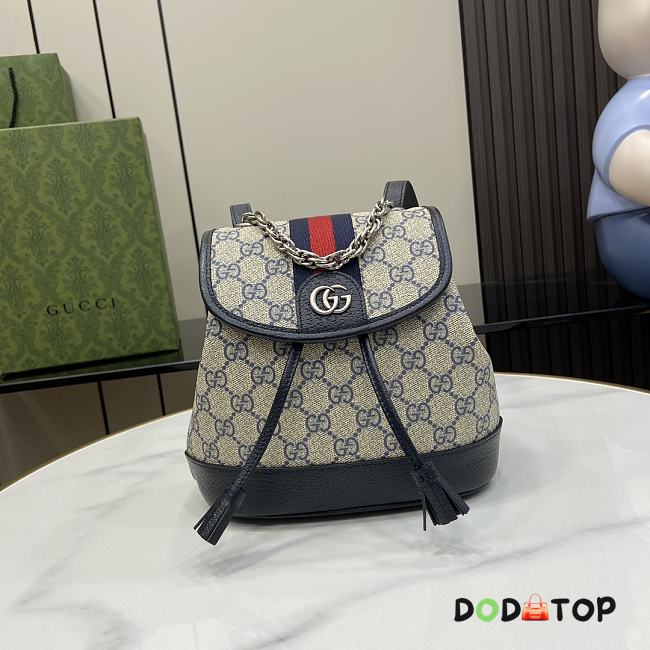 Gucci Ophidia Mini Backpack Blue Size 20.5 x 20 x 12 cm - 1