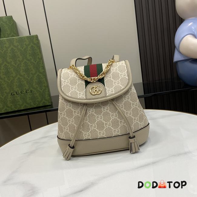 Gucci Ophidia Mini Backpack Beige Size 20.5 x 20 x 12 cm - 1