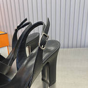 Hermes Sandals 8.5 cm Black - 5