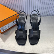 Hermes Sandals 8.5 cm Black - 3