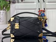Louis Vuitton Side Trunk PM Handbag M83080 Black Size 18 x 12.5 x 8 cm - 1