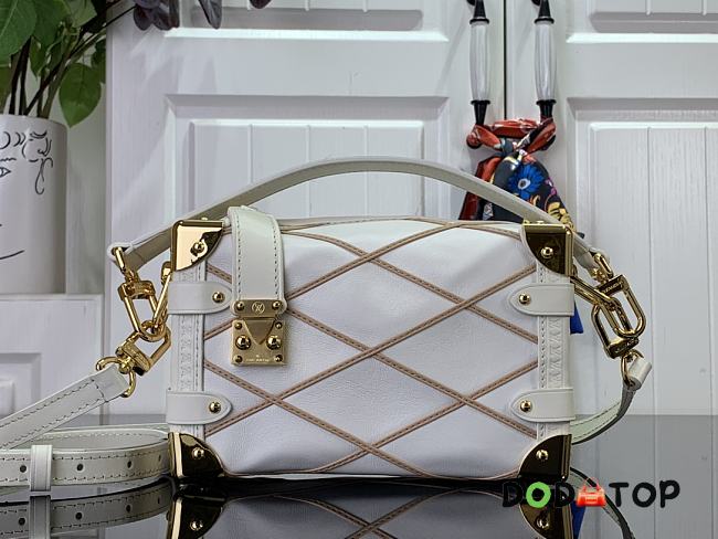 Louis Vuitton Side Trunk PM Handbag M25216 White Size 18 x 12.5 x 8 cm - 1