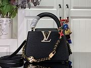 Louis Vuitton Capucines Mini Handbag M23951 Black Size 21 x 14 x 8 cm - 1