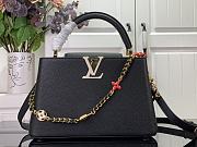 Louis Vuitton Capucines MM Handbag M23950 Black Size 31.5 x 20 x 11 cm - 1