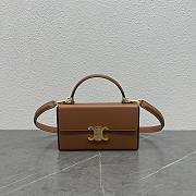 Celine Box Triomphe Bag Brown Size 23 × 5 × 13.5 cm - 1