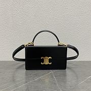 Celine Box Triomphe Bag Black Size 23 × 5 × 13.5 cm - 1