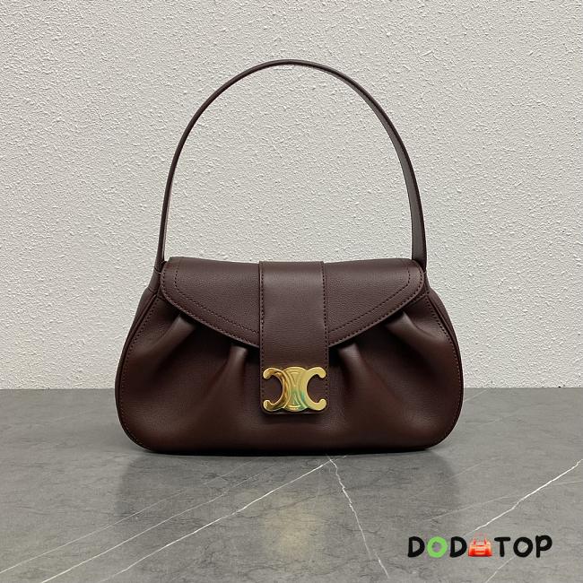 Celine Medium Polly Bag Maroon Size 33 x 19 x 9 cm - 1